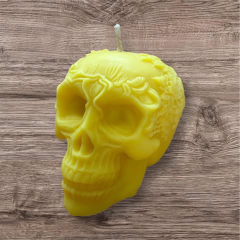 Rose Skull Soy Candle
