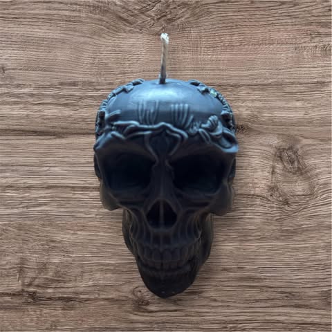Rose Skull Soy Candle